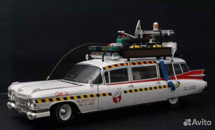Cadillac Ghostbusters Ecto 1A 1959 Hot Wheels 1:18