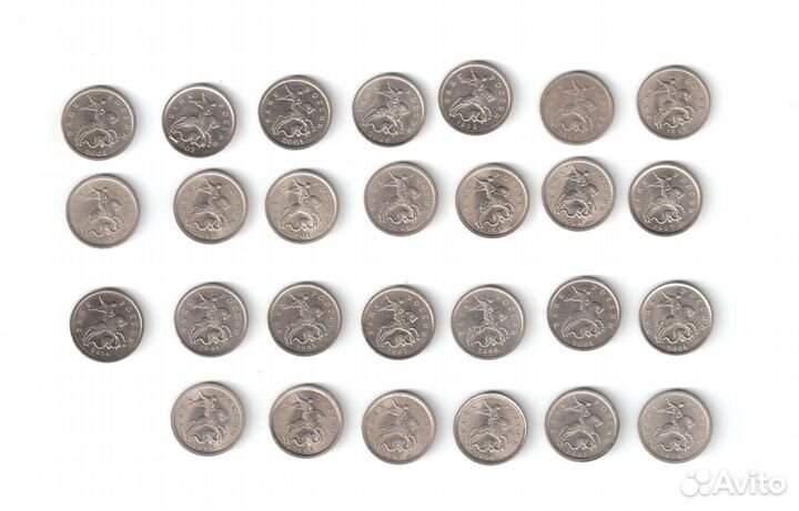 Полная погодовка монет России 1997 - 2023