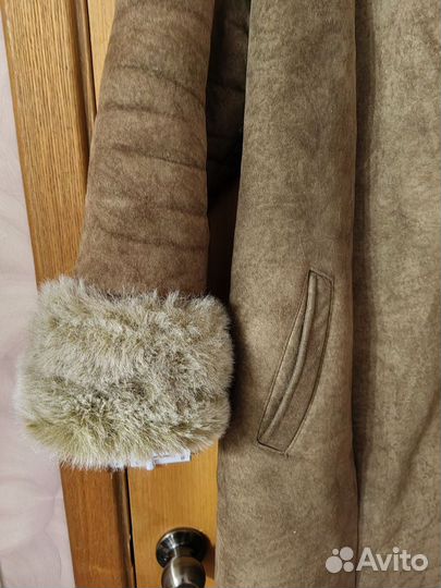 Дублёнка женская тёплая 52-54