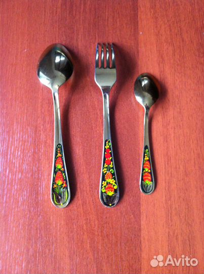 Набор столовых приборов хохлома
