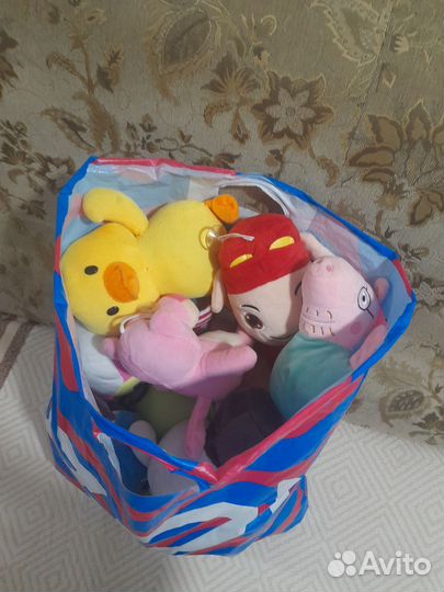 Продам мягкие игрушки пакетом