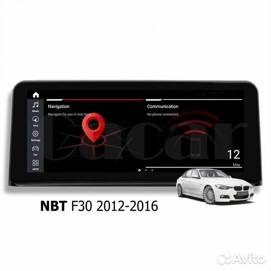 Магнитола на андроиде BMW 3 F30 стиль F