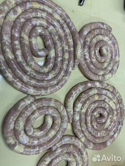 Куриный фарш, домашняя колбаска