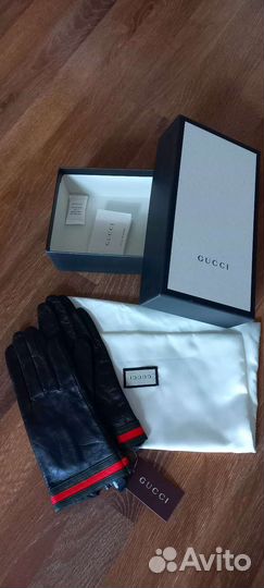 Перчатки женские кожаные новые