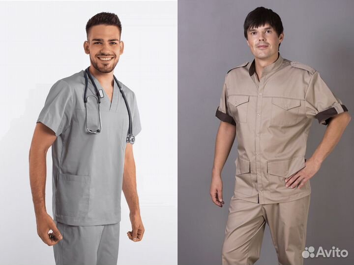 Медицинская одежда, халаты, костюмы, обувь