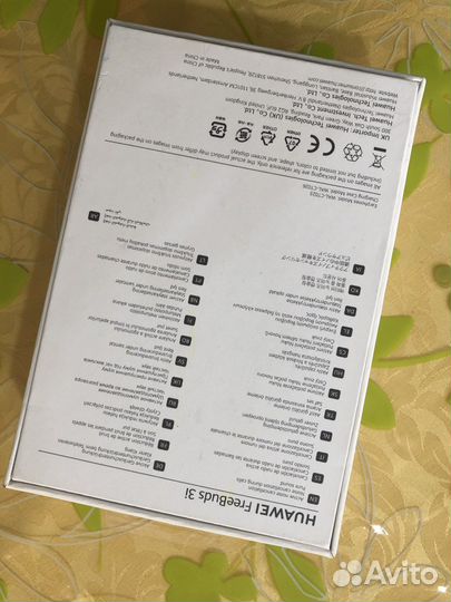 Коробка от наушников huawei