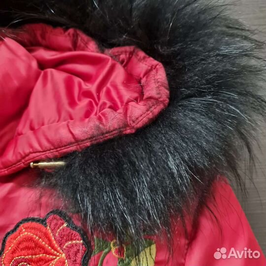 Пуховик для девочки 140