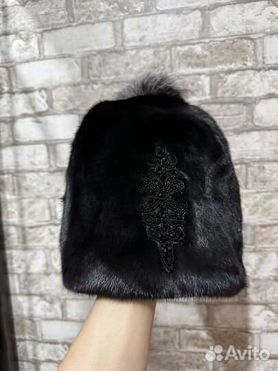 Шапка норковая женская