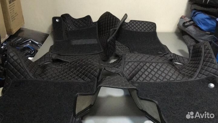 3D Коврики Hyundai Santa Fe из Экокожи