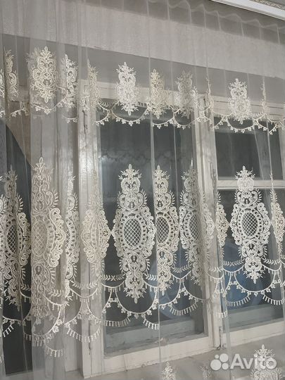 Шторы и тюль бу