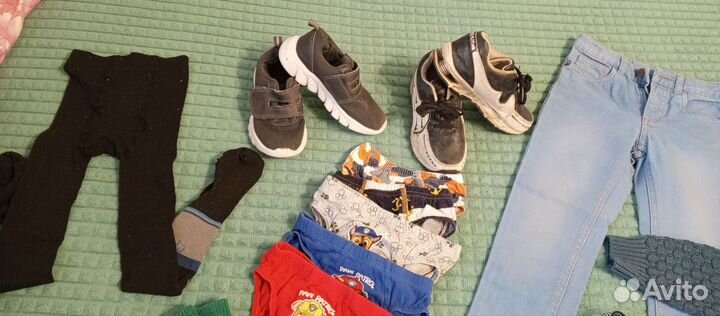 Вещи и обувь на мальчика 110-116см