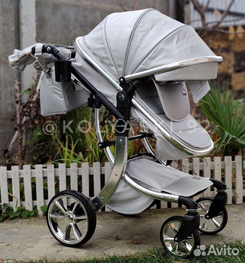 Коляска 3в1 Экокожа