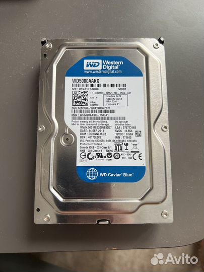 HDD WD SATA 500Gb