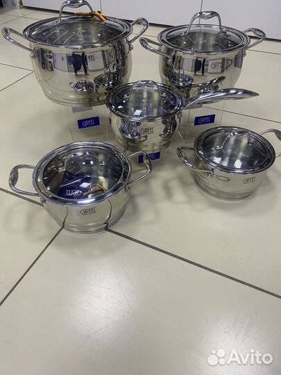 Набор кастрюль из нержавеющей стали