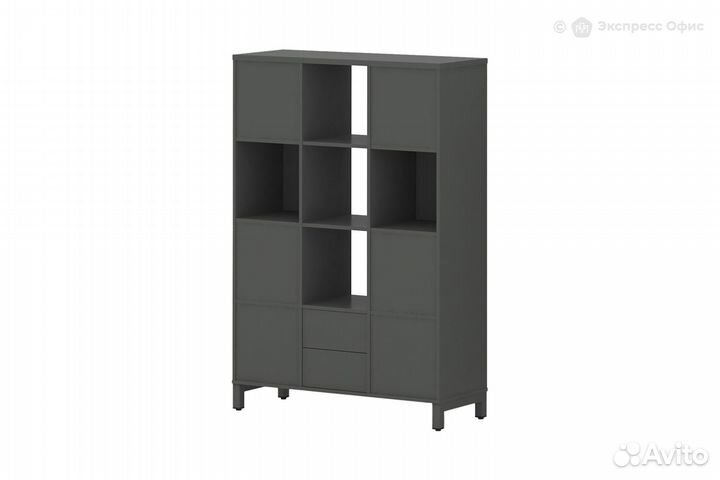 Стеллаж-перегородка двухсторонний четырёхъярусный Style Project SN.NSD-431