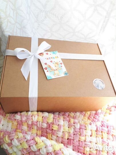 Плед детский плюшевый