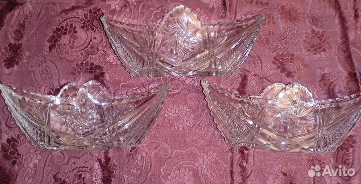 Салатница хрустальная