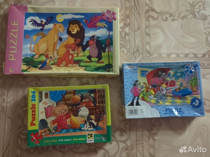 Настольные игры + пазлы для детей