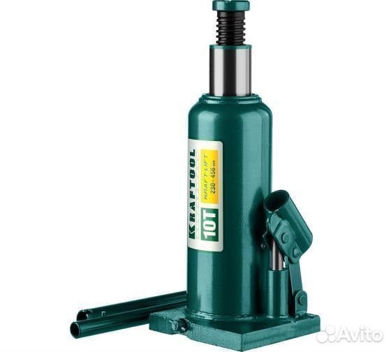 Домкрат бутылочный Kraftool, 10т, 230-460мм
