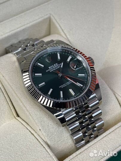 Часы Rolex DateJust Green Dial Премиум