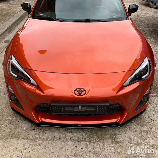 Передний сплиттер, губа Toyota GT86 ZN6 12-16