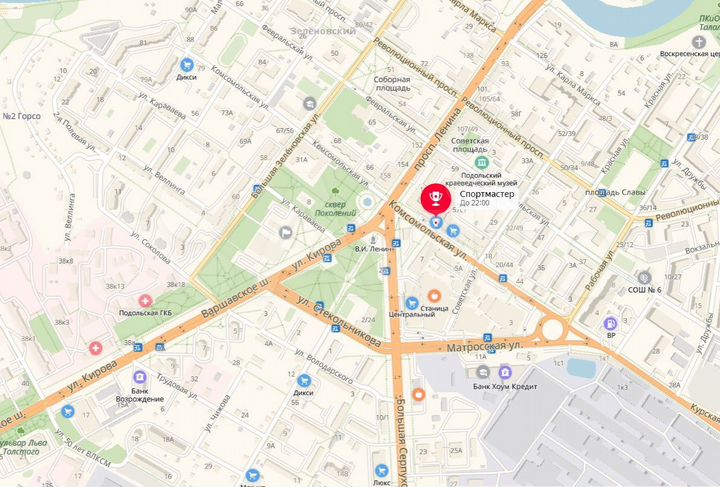 Аренда торговой площади в Подольске, 850 м²