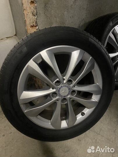 Диски r17 оригинал Mercedes резина Continental