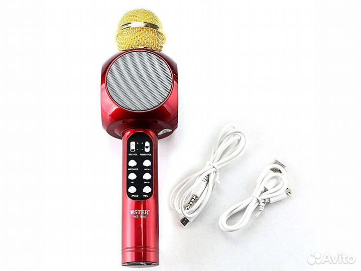 Микрофон караоке светящийся Wster WS-1816 (оригина