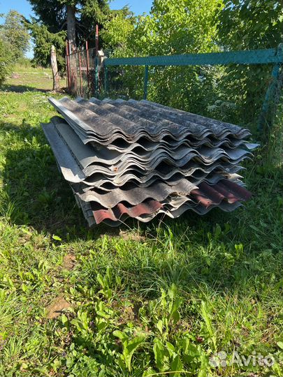 Шифер волновой бу