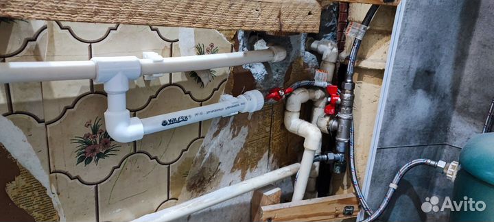 Установка водонагревателя, смесителя итд