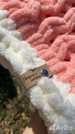 Плед детский вязаный ручная работа