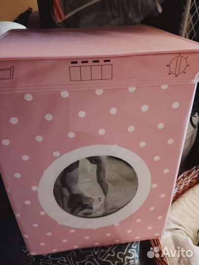 Корзина для белья складная новая