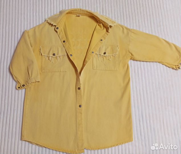 Рубашка женская джинсовая оверсайз