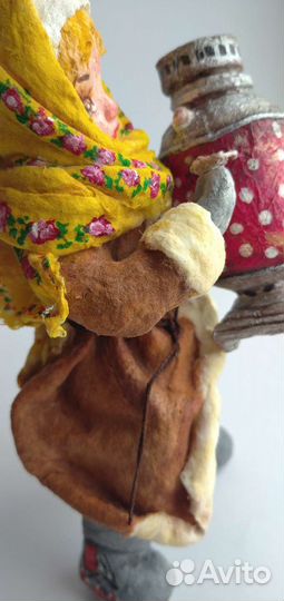 Ватная ёлочная игрушка