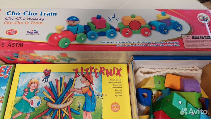 Игрушки для детей, go-go магн.блоки и паровоз, ELC