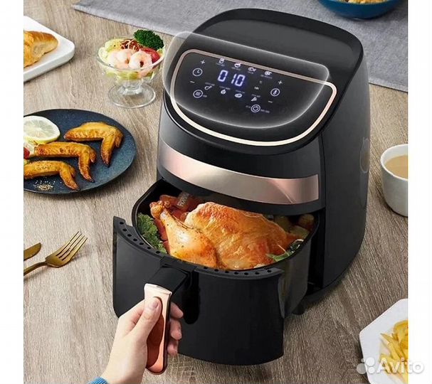 Аэрогриль Deerma DEM-KZ100, чёрный