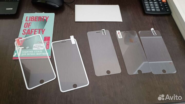 Стекла защитные для iPhone 7/8 plus