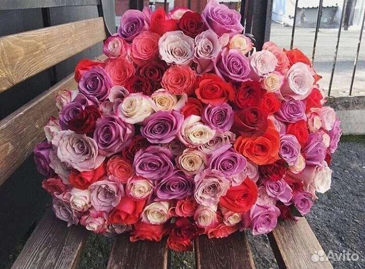 Цветы розы букет