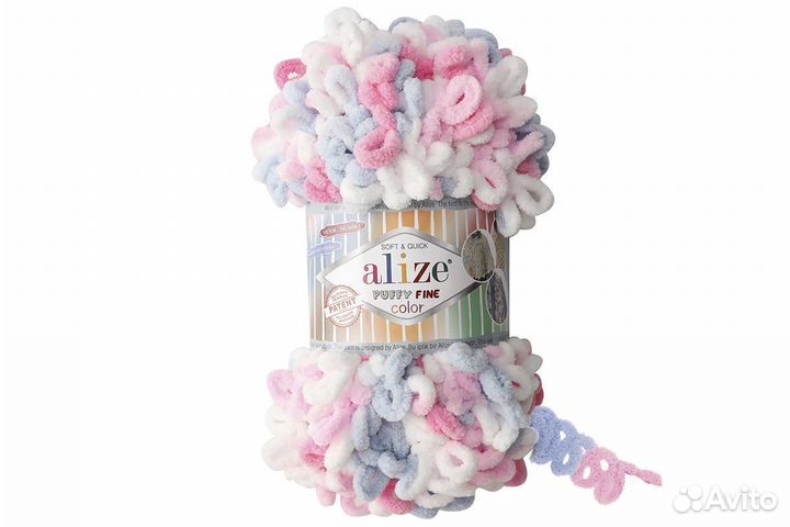Пряжа Ализе Пуффи Файн Колор (Puffy Fine Color)