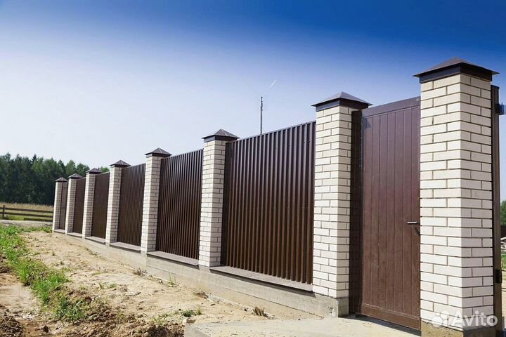 Заборы и калитки с установкой 2 метра