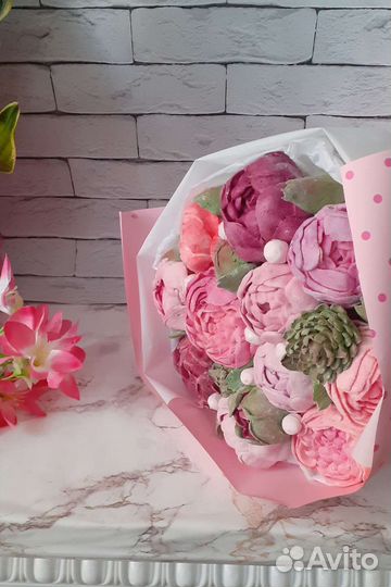 Съедобный букет из зефира