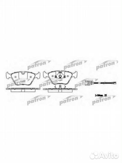 Колодки тормозные дисковые передние BMW 3 5