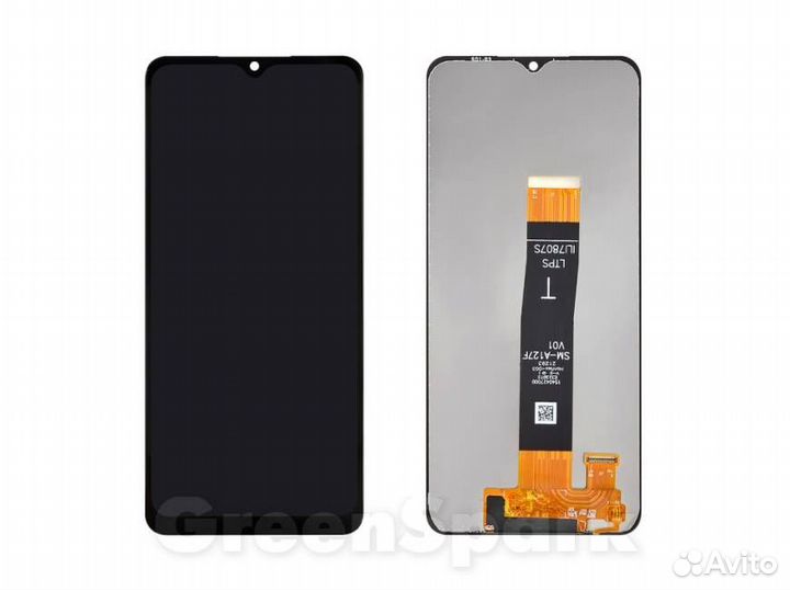 Дисплей для Samsung A127F Galaxy A12s +тач черный