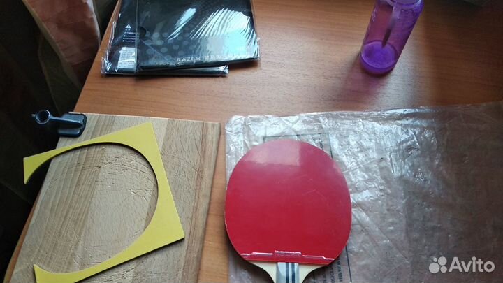 Сборка ракетки для настольного тенниса