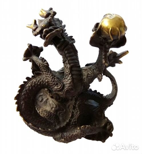 Дракон - Китайская Статуэтка из Бронзы RU*719