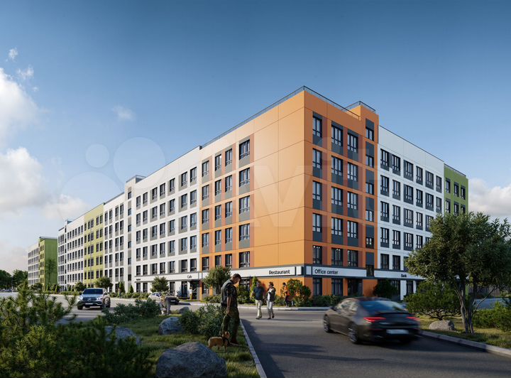 2-к. квартира, 40,2 м², 6/6 эт.