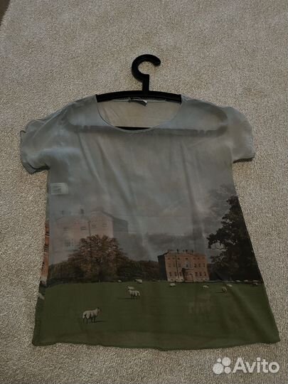 Шелковый топ Moschino