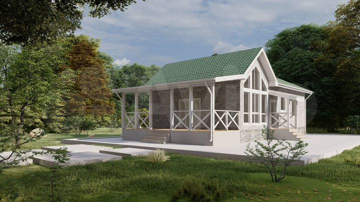 Дом 124,8 м² на участке 7 сот.