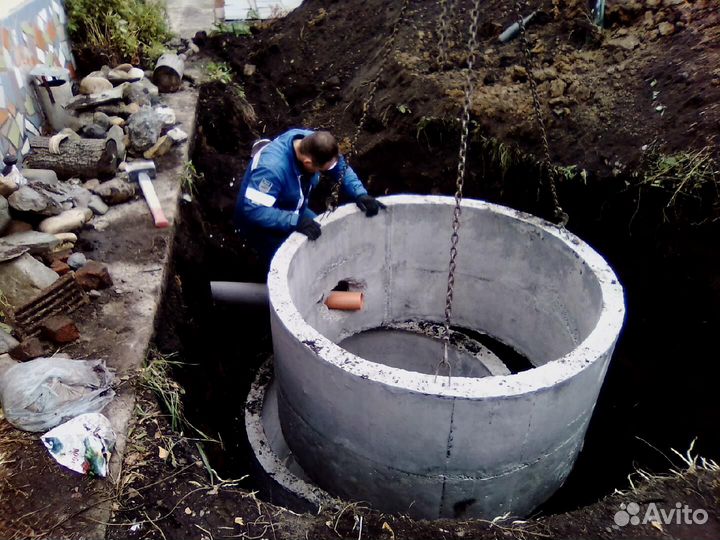 Кольца жби для бетонного септика и канализации