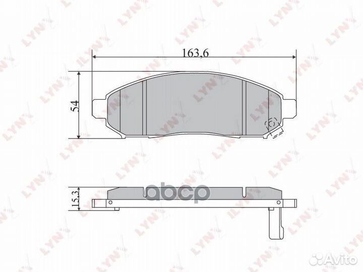 Колодки тормозные дисковые перед BD5731 LYN